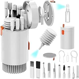 Kit Escova Limpeza 20 em 1 para Eletrônicos – Teclados, Fones de Ouvido, Câmeras, Celulares, acessórios e Mais - Roccamare