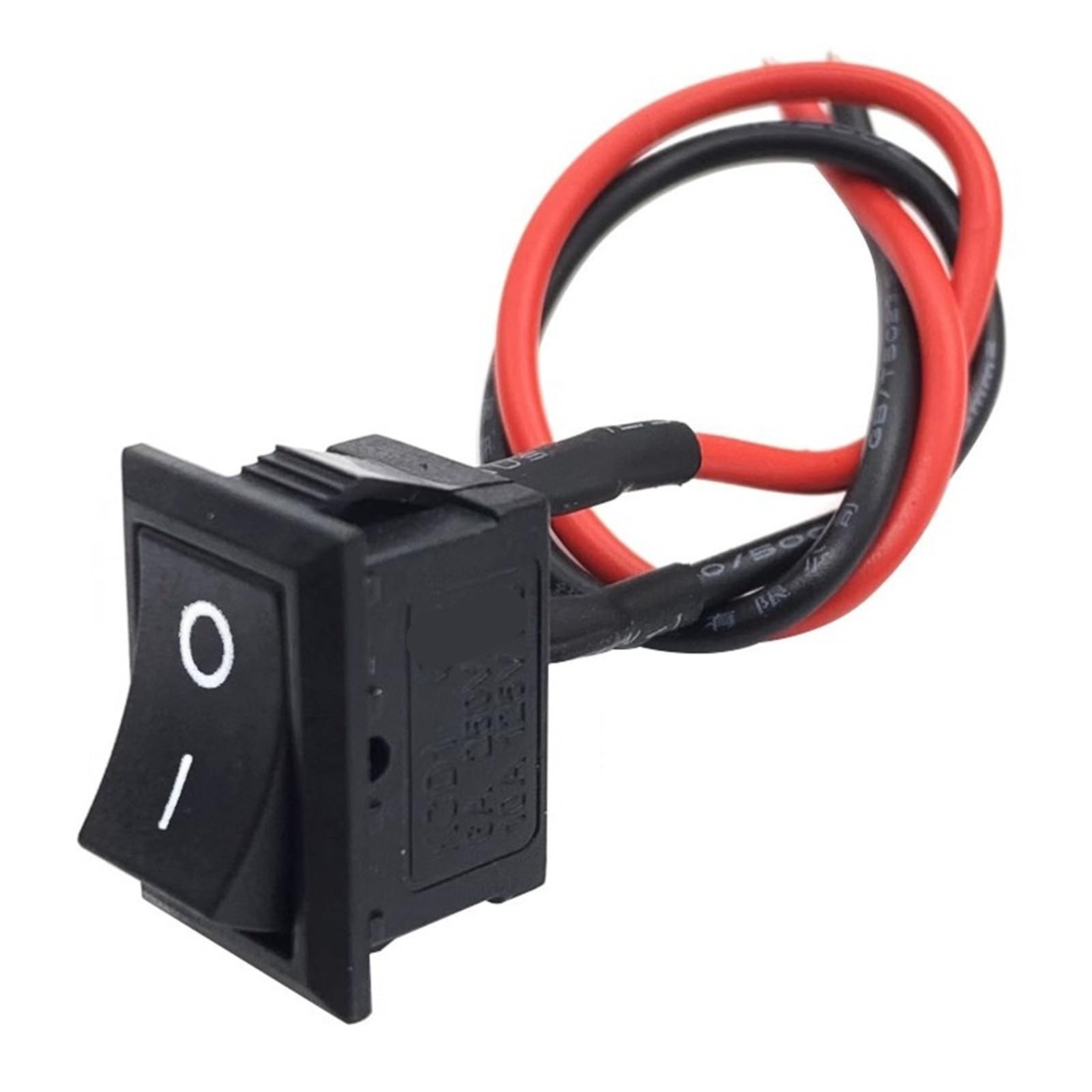 Mini interrupteur à bascule 12V 6A carrat ON OFF avec câbles