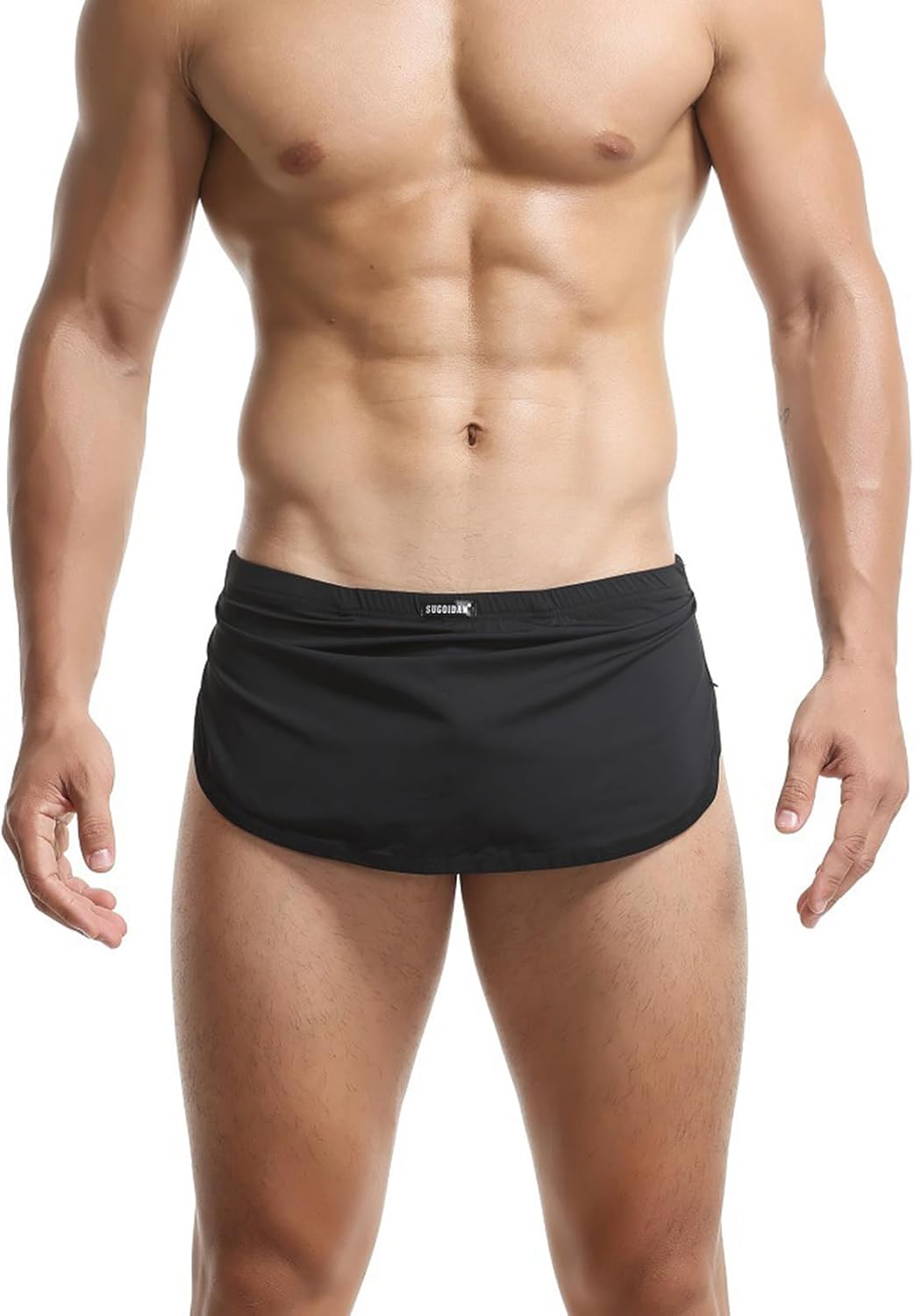 Evankin Men's Ultra-Thin Split Side Underwear Sexy Loincloth Thong Breathable Boxer Briefs Athletic Shorts