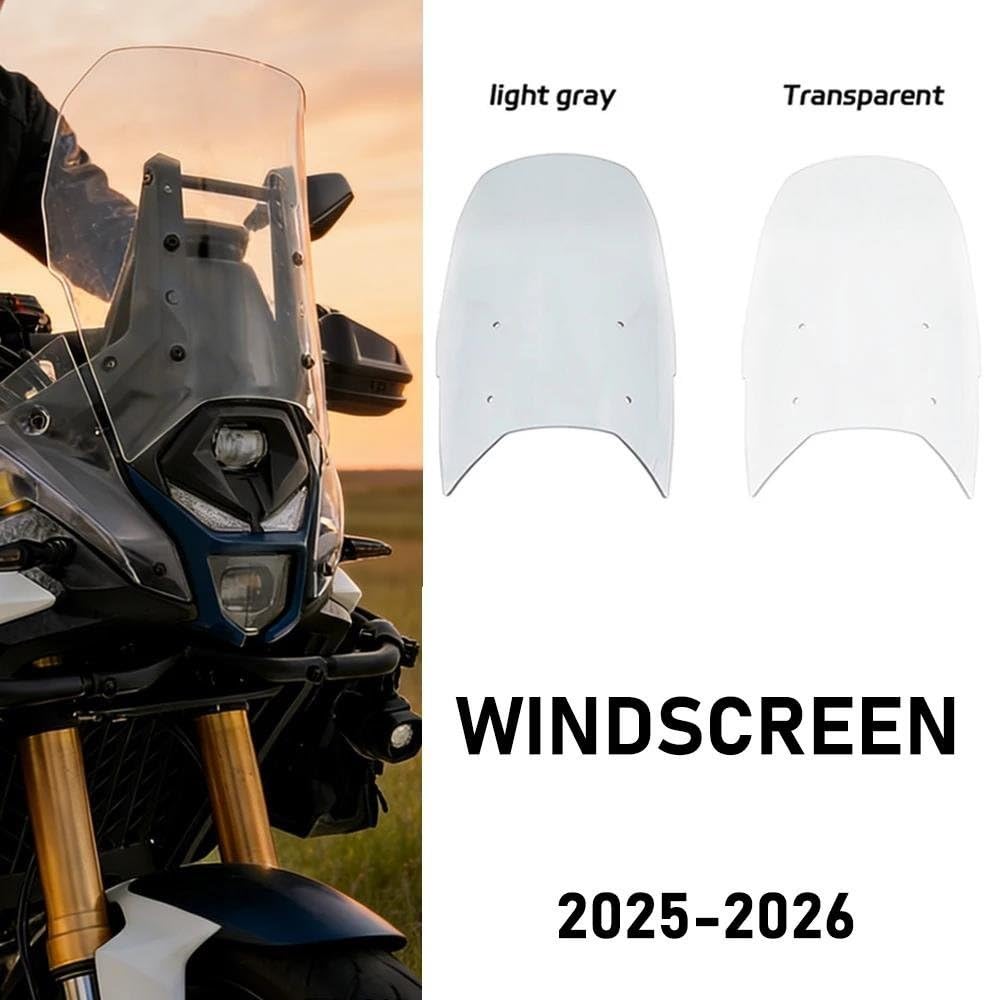 Parabrezza Moto Spoiler Per Loncin Per Voge Per DS800X Per Rally Per DSX800 800 Per DSX Parabrezza Moto(LIGHT GRAY)