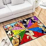 EPIC POETRY Anime Rug Popular Anime Area Rugs Slip Stain Resistant Soft Carpet for Boys Girls Gaming Desk Home Decor Non-Slip Doormats (16x24 Inches)