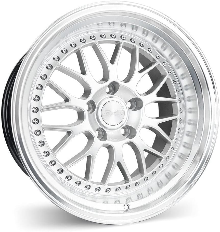 ESR Wheels 18X10.5 5X120 +22 72.6 Hyper Silver Machine Lip SR01 Rim