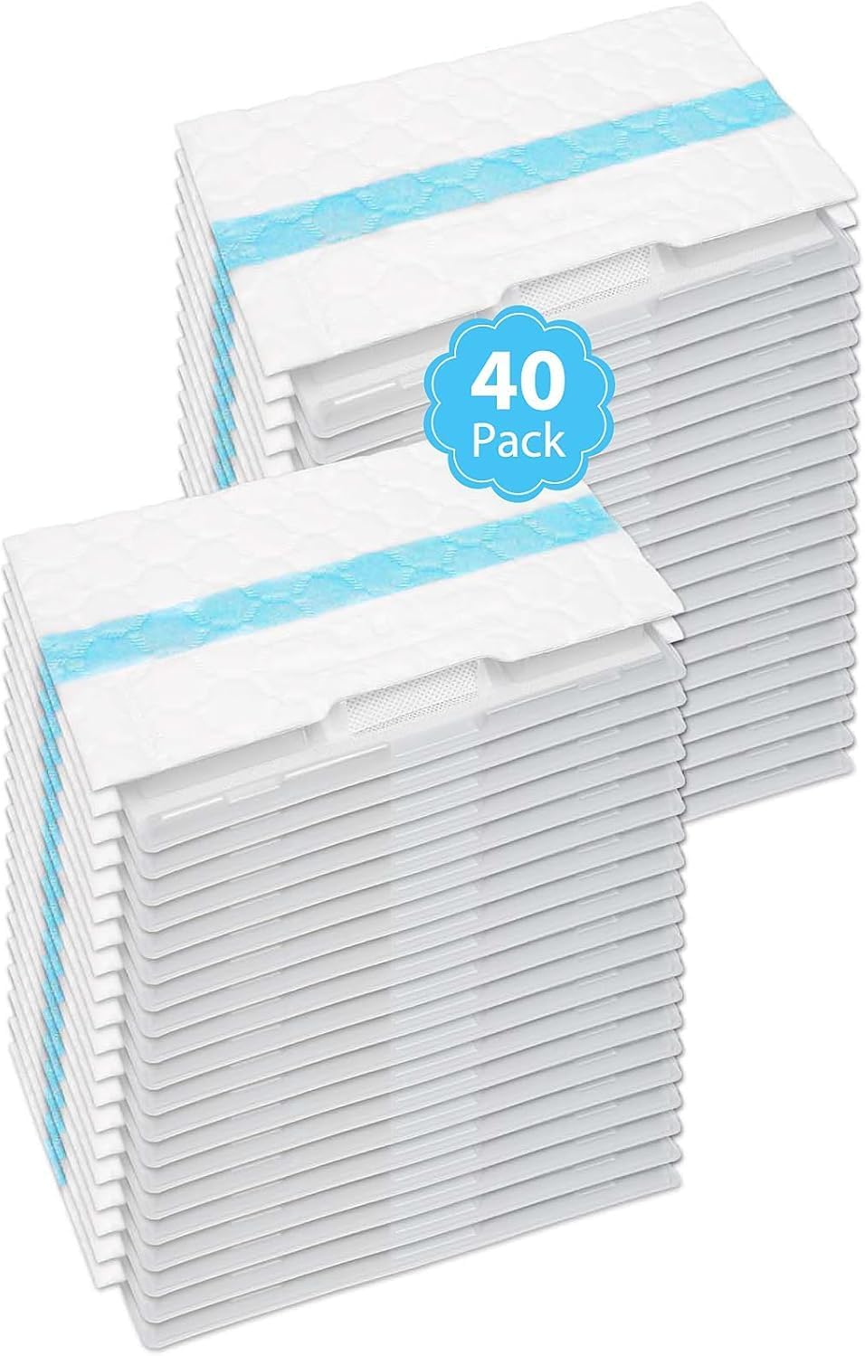 40PC Mopping Pads Refills Compatible for Shark VACMOP Disposable Hard Floor Vacuum and Mop Pad Refills for Shark Vacmop Pro VM252 VM251 VM250 VM200 VC205 QM250 VM190 VM200P12 VMP30-2