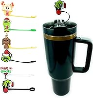 Vista 12 de Paquete de 6 tapones de 10 mm para pajitas compatibles con las pajitas más anchas de Stanley y Simple Modern (Paquete divertido)