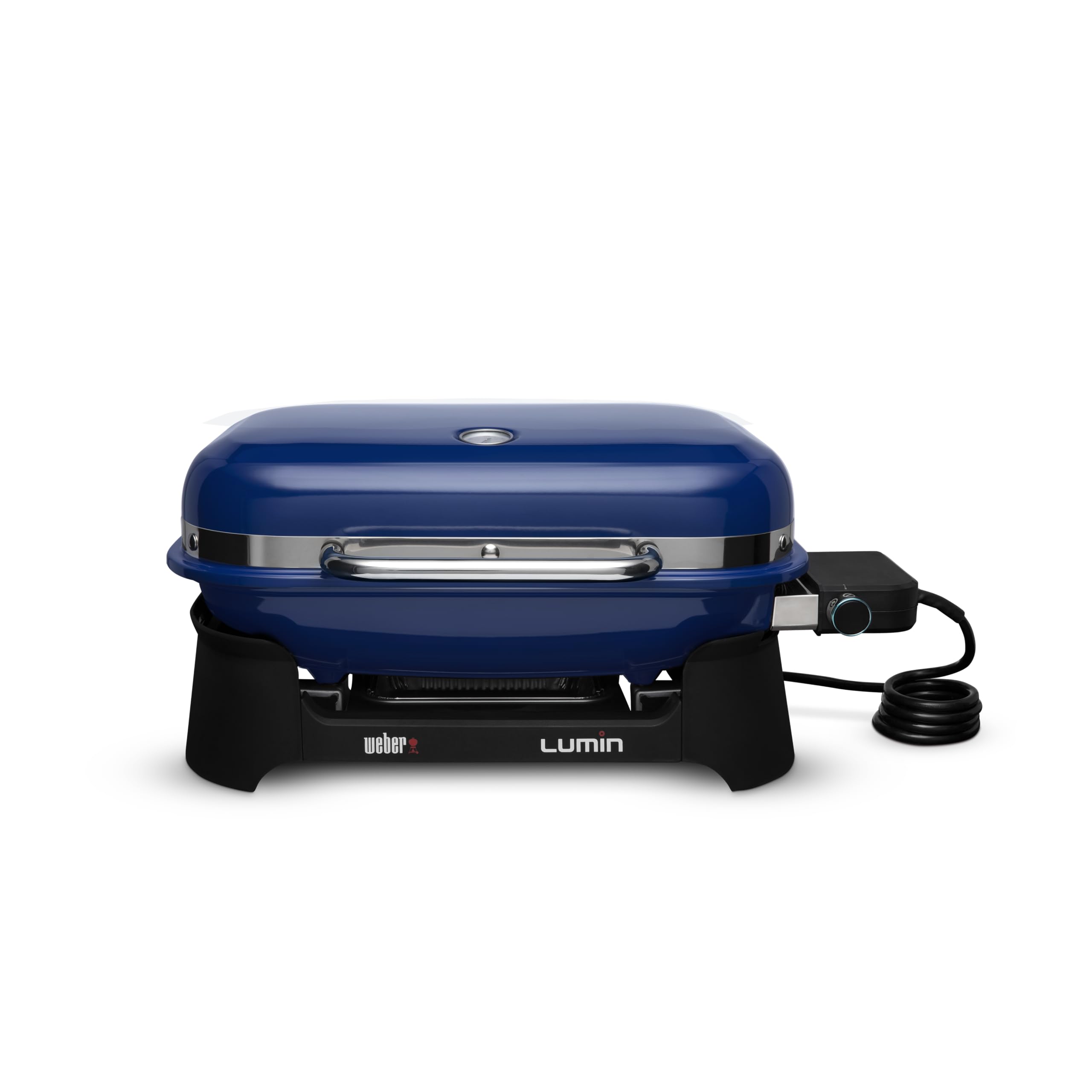 Weber Lumin Electric Grill, Deep Ocean Blue, with Lumin Grill Stand