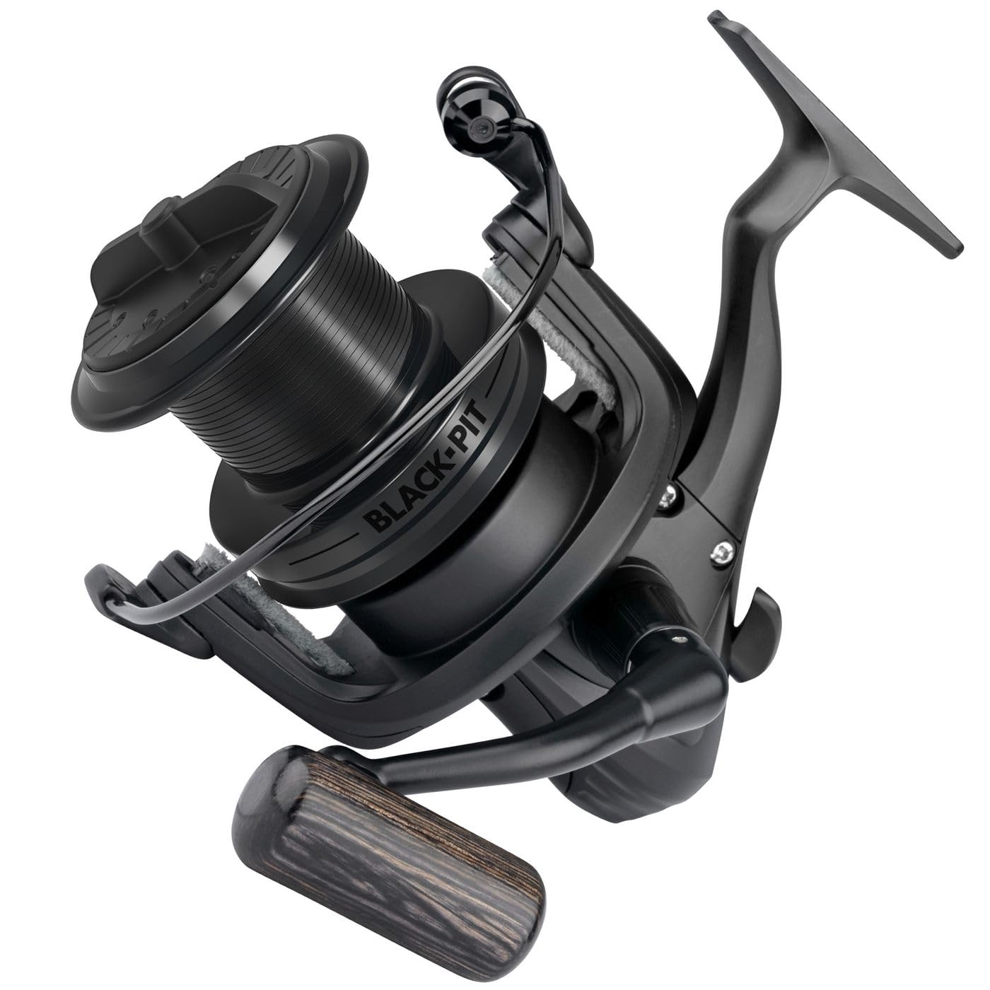 Spro Black Pit 6000 - Angelrolle zum Angeln auf Karpfen & Friedfische, Karpfenrolle zum Ansitzangeln, Angelrolle zum Karpfenangeln
