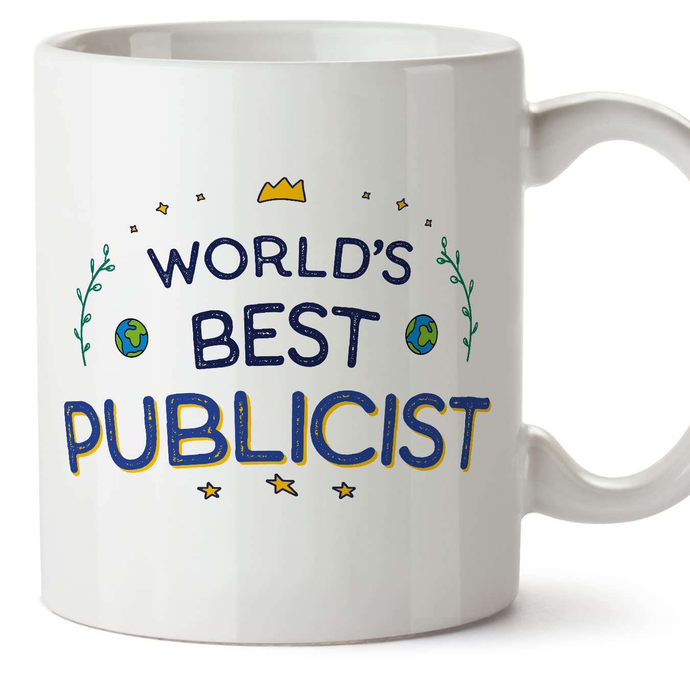 MUGFFINS Publicist Mug - in English - World's Best - Funny Gift for Colleagues - Ceramic 11oz Mug โ image 1