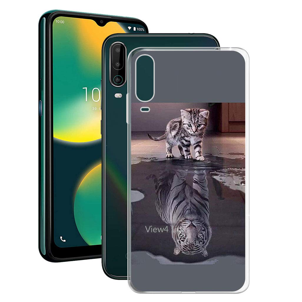 vingarshern Cover Wiko View 4 Lite Custodia Morbido in TPU,Antiurto Protezione Protettiva Custodie Wiko View 4 Lite Cover Morbido Sottile in Silicone(Marmo Stile 07