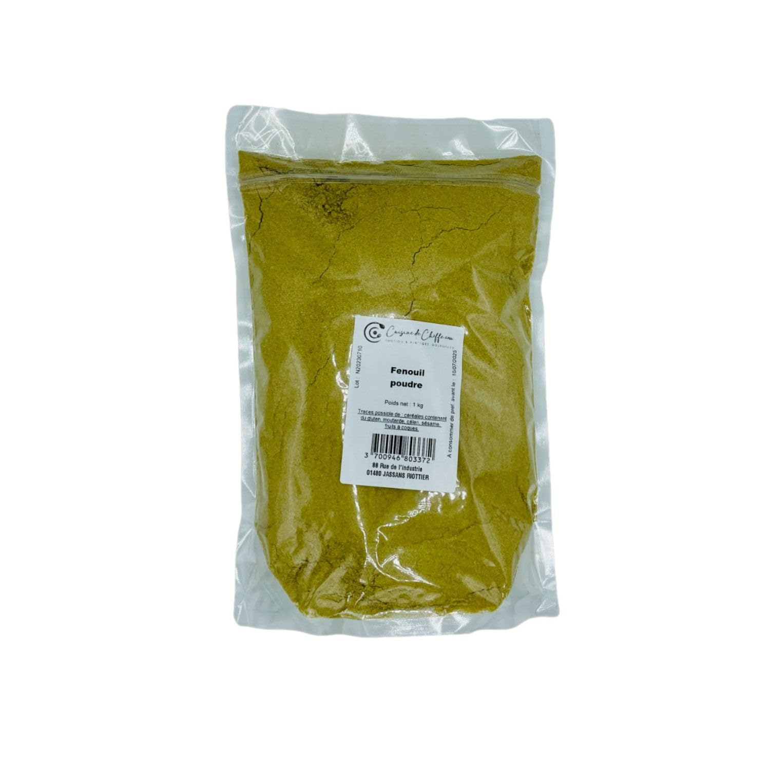 Cheffe.com – Lote de 5 hinojos en polvo, bolsa de 1 kg