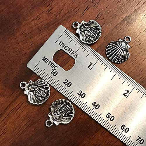 Saint James Medals 40pcs Shell Charms St. James Medal St James Charms Scallop Symbol Catholic Medals Religious Medals Rosary Charms