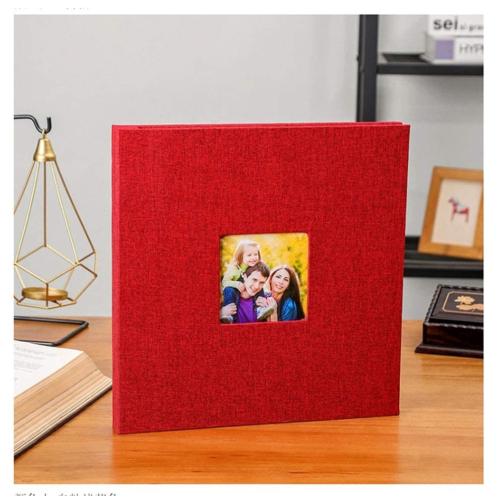 Autoadhesivo Cine Álbito Scrapbook Burlap Diy Álbum Moderno Estilo Cubierta de Lino Capacidad Manual Manual Creativo Álbum Niños Amantes de la Familia Álbum de Boda Memoria Presente Memorias Lib