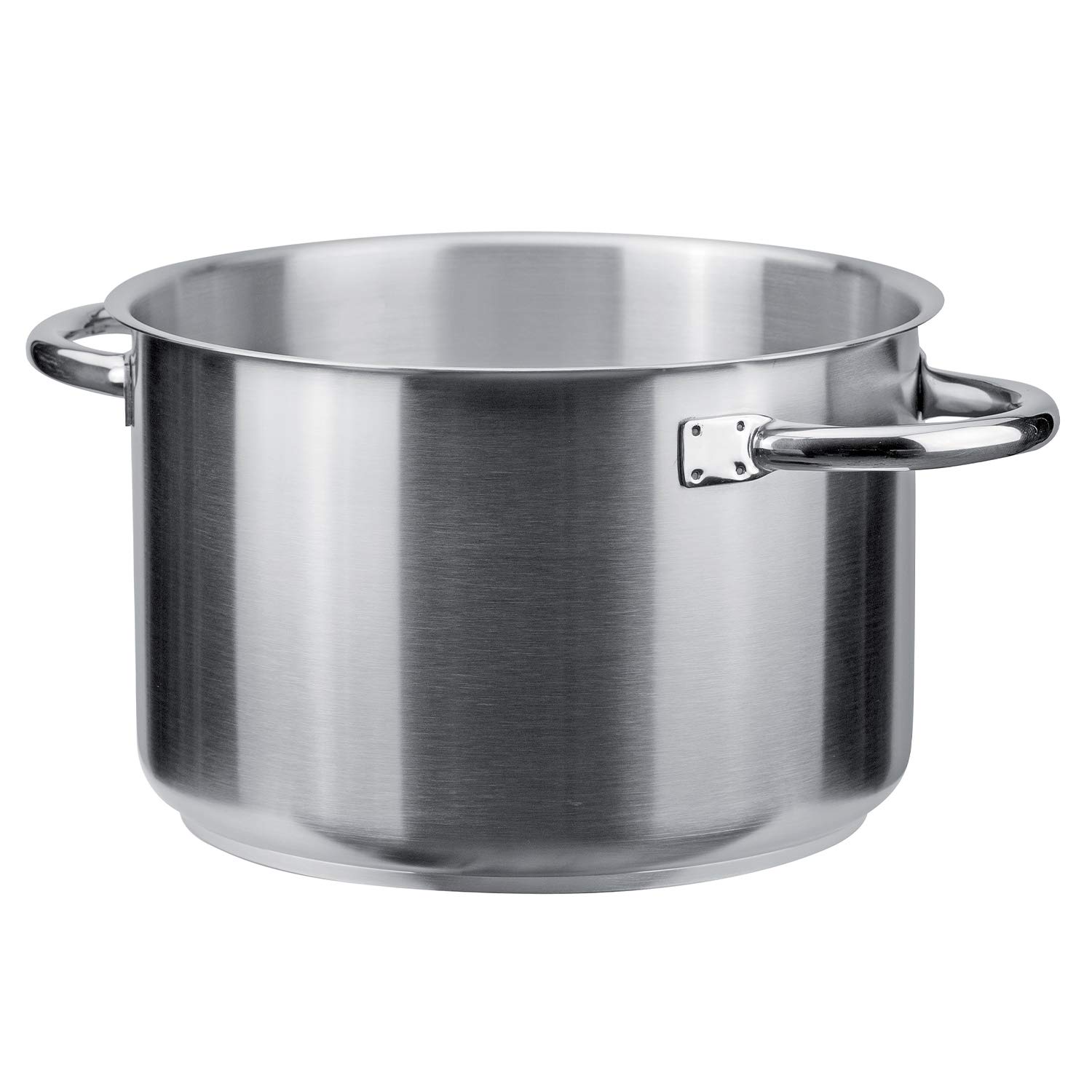 PIAZZA Casseruola Alta in Acciaio Inox - Collezione Chef - Diametro 24Cm