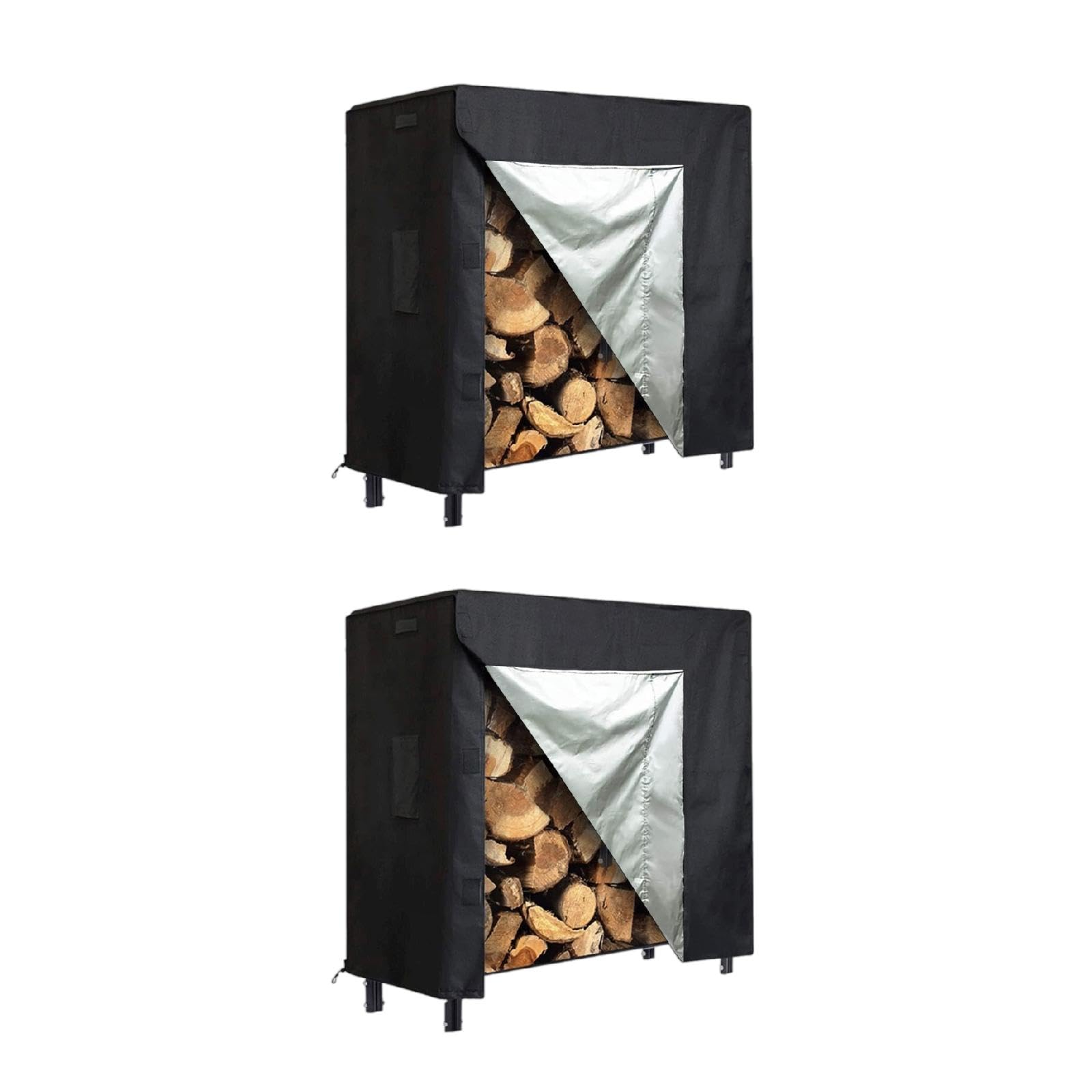 Housse pour bûches de bois bâche de protection extérieur rangement bûche de jardin tissu Oxford