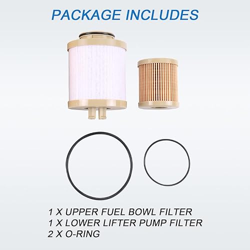 Miniatura 7 de Filtro de combustible diésel FD4616 de repuesto para Ford 6.0L F250 F350 F450 F550 Super Duty 2003-2005 Excursion Powerstroke incluye filtro de