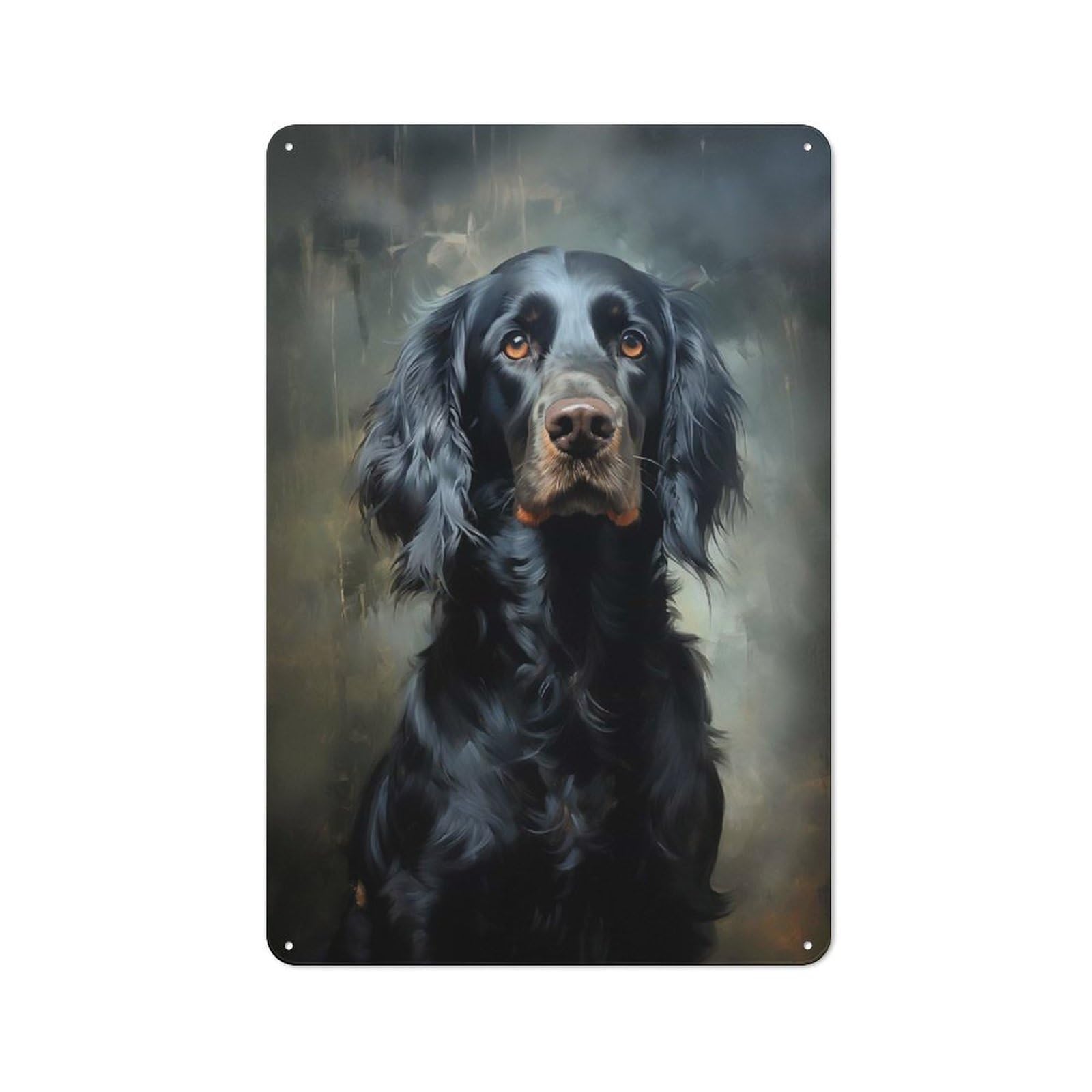 Junmoney Style-7 English Cocker Spaniel Metal Wall Art Sign 30X20cm, Modern Retro Urban Room Decor For Modern Home, Workshop, Office Or Cafe