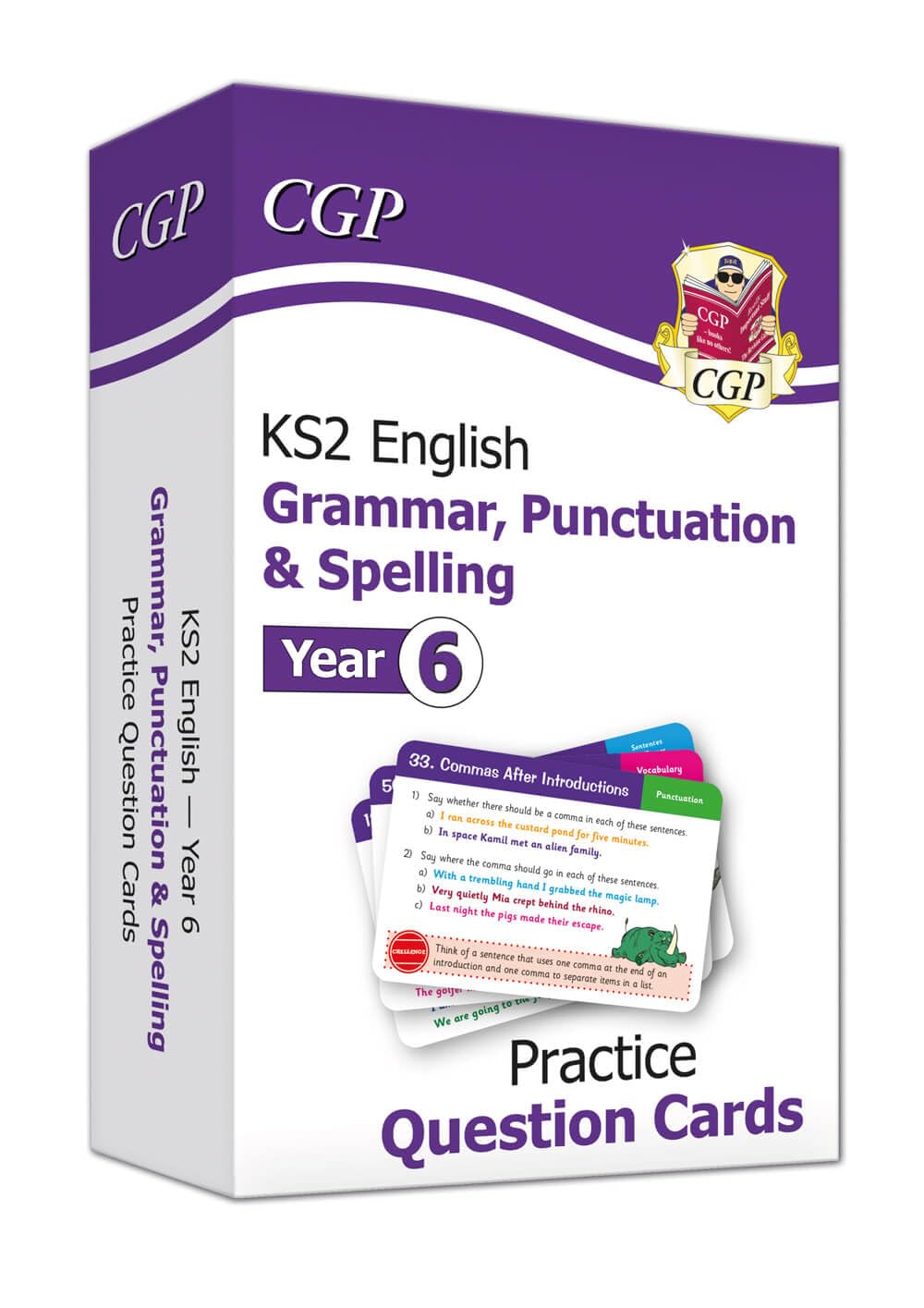 KS2 English Year 6 Practice Question Cards: Grammar, Punctuation & Spelling - great for SATS practice (CGP Year 6 English)