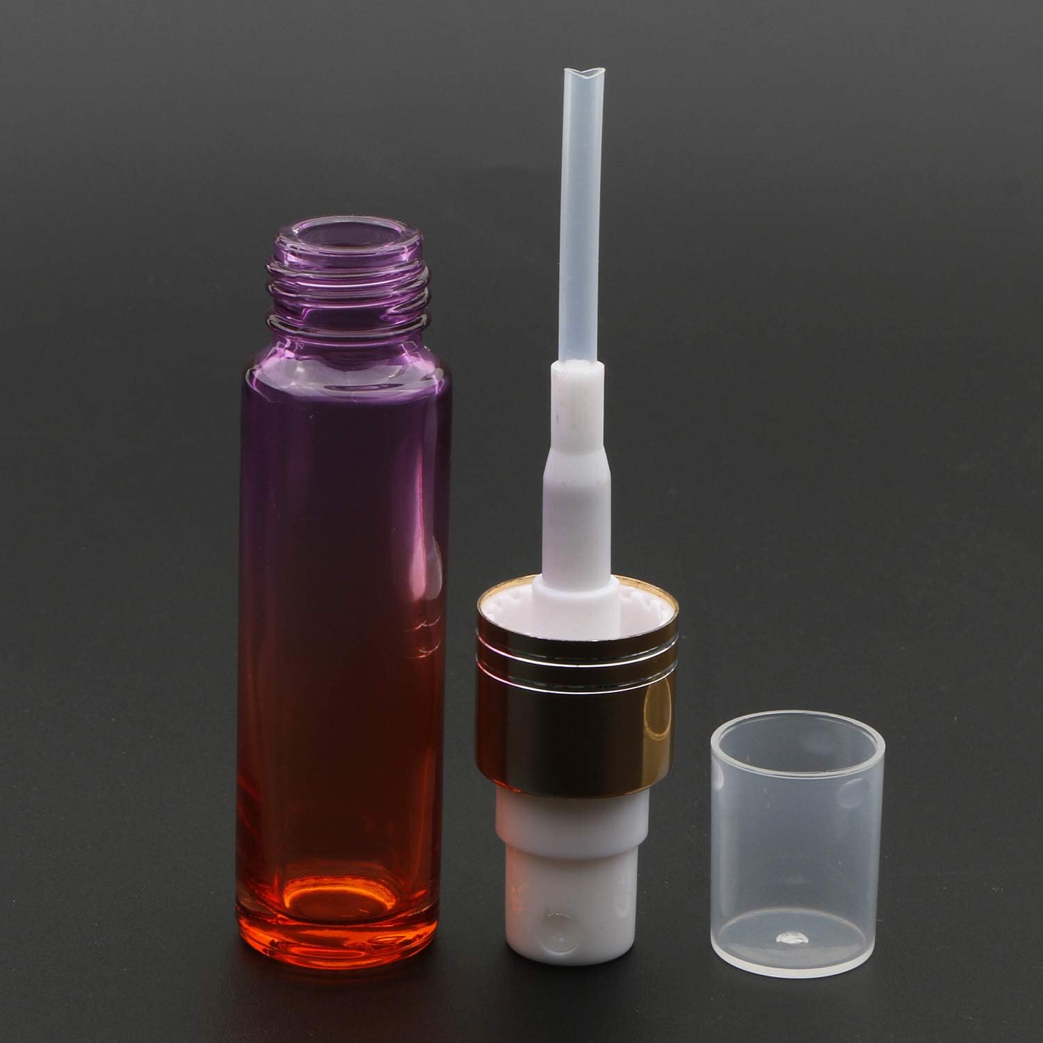 Kesell 10ml Spray Bottles: Small Portable Mini Gradient Perfume Atomizer - Refillable Glass, Fine Mist Sprayer, Travel & Party Makeup Tool (7 Pack) image 4