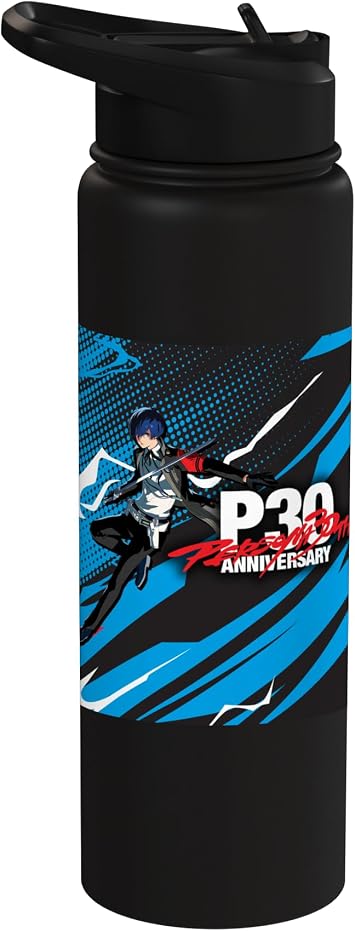 Persona 30th Anniversary P3 Protagonist ATLUS Stainless Steel Insulated Water Bottle
