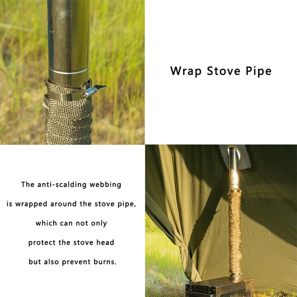 Fireproof Pipe Shield Fireproof Pipe Wrap 5m X 5cm Adjustable Clamps ...