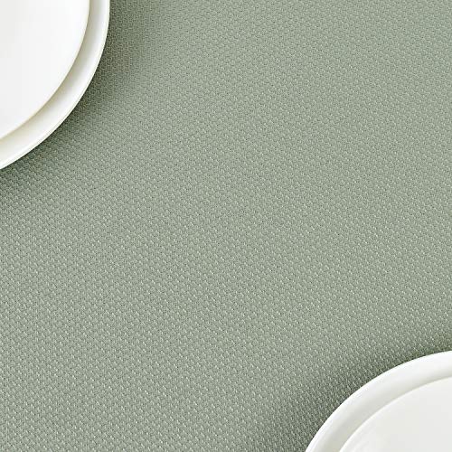 Maxmill MM-NOVA-SAGE GREEN-52X70 Rectangle Textured Tablecloth Waterproof Spillproof Wrinkle Free Table Cloth thumb #8