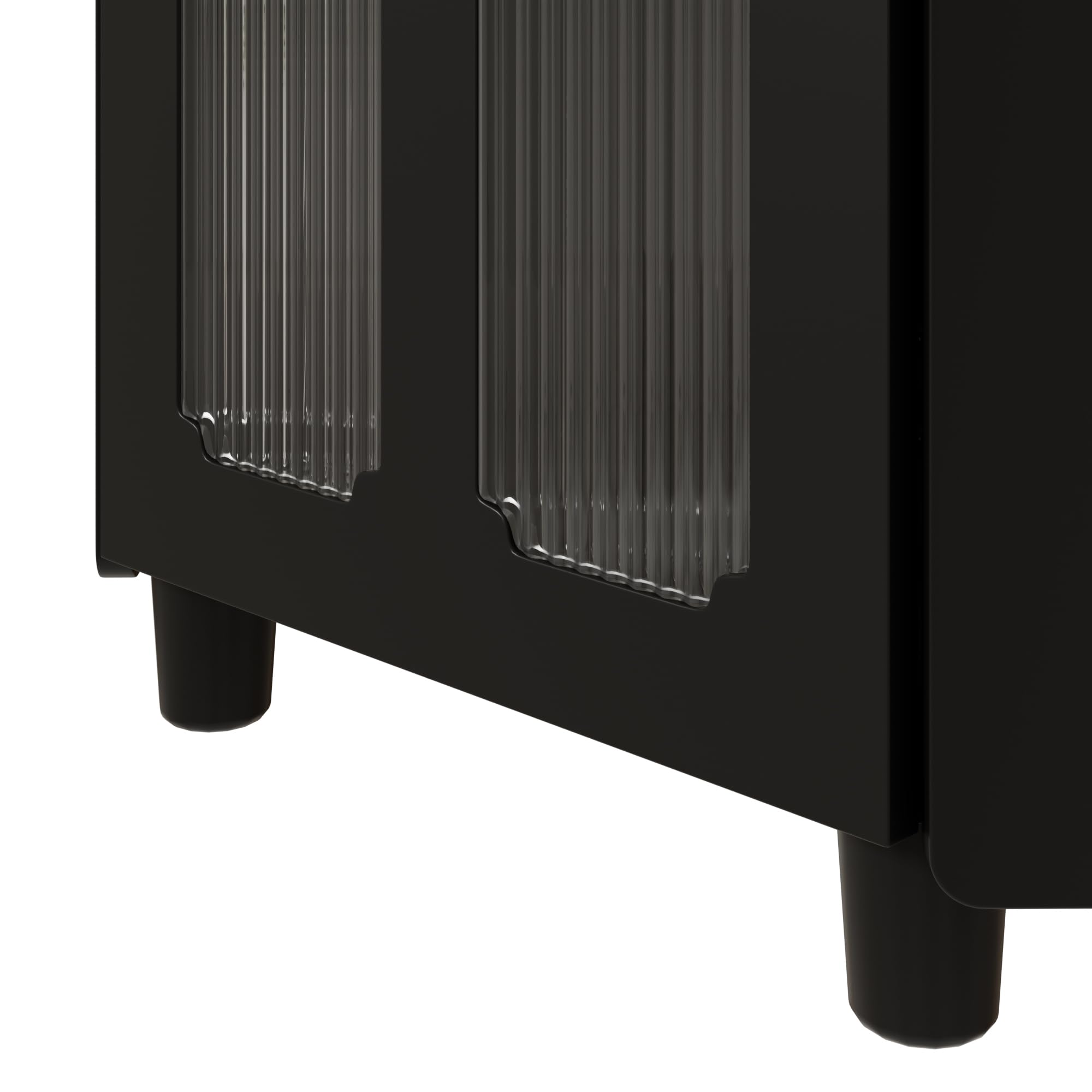 Armario esquinero de 63,5 x 124 cm, armario de baño, armario de baño con superficie lacada e iluminación LED – Moderno mueble esquinero con control de aplicación, para salón, estantería