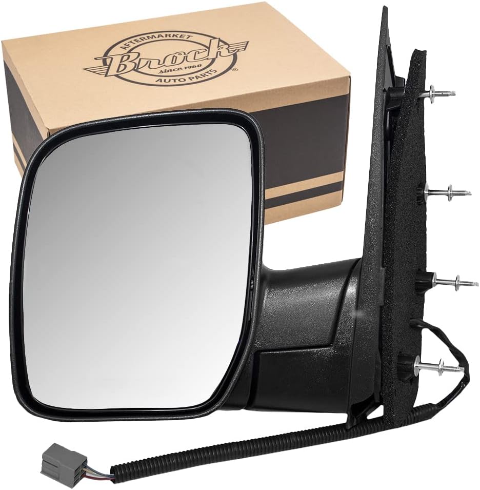 Power Mirror for 2002 E-150 Econoline Single Glass Sail Type for 2003-2008 E-150 for 2002 E-250 Econoline for 2003-2008 E-250 for 2003-2005 E-350 Club Wagon for 2002-2008 E-350 Super Duty 7C2Z17683AA