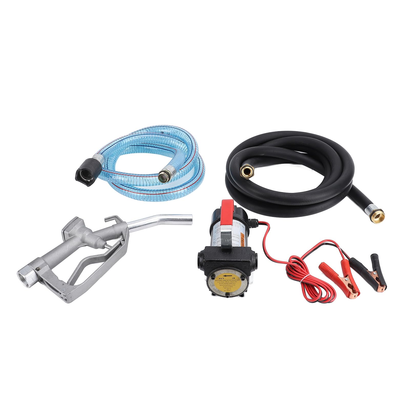 Generic Zestaw Elektrycznej Pompy Paliwa 12 V 155 W Niezawodny System Przesyłu Paliwa do Ciężkich zastosowań W Zastosowaniach Przemysłowych i Morskich Zawiera Węże i dyszę