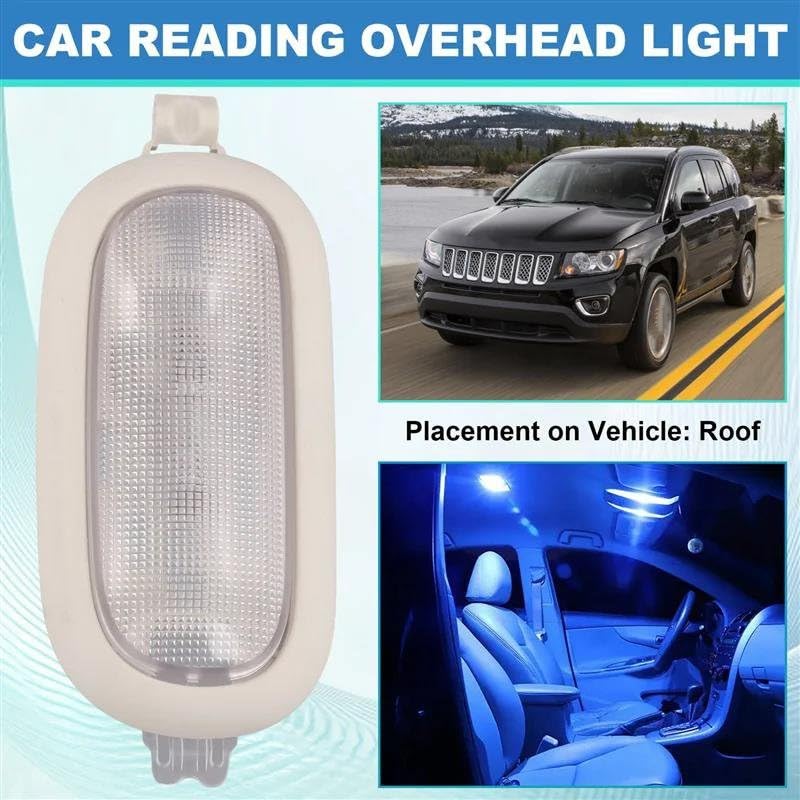 Luz de lectura trasera Jeep Compass Patriot plafón techo interior nítido 3