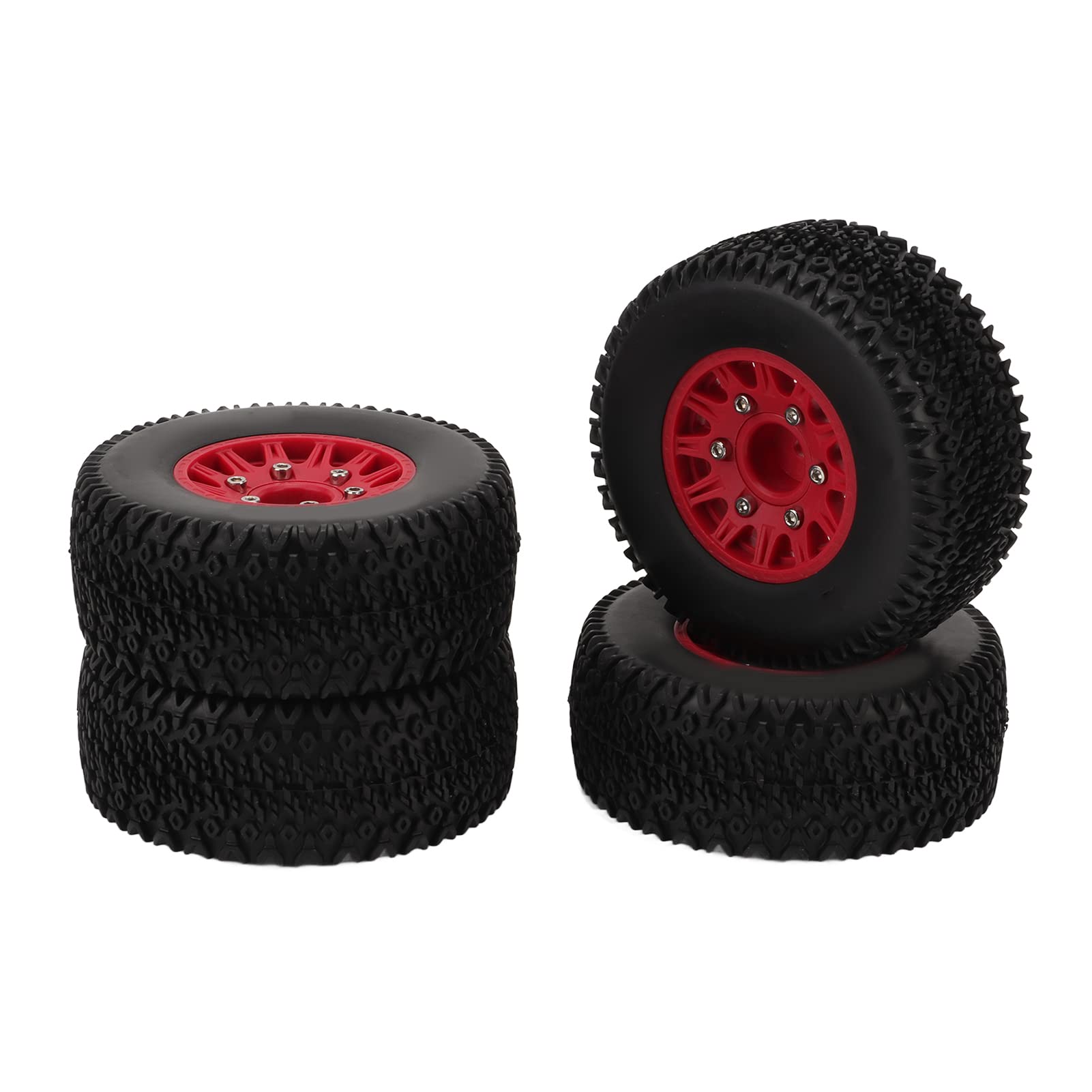 Jeu De Pneus RC 1/10 Pour Camion Short Course – Compatible ARRMA, TRAXXAS, Slash – Hex 12/14/17 Mm (vert)
