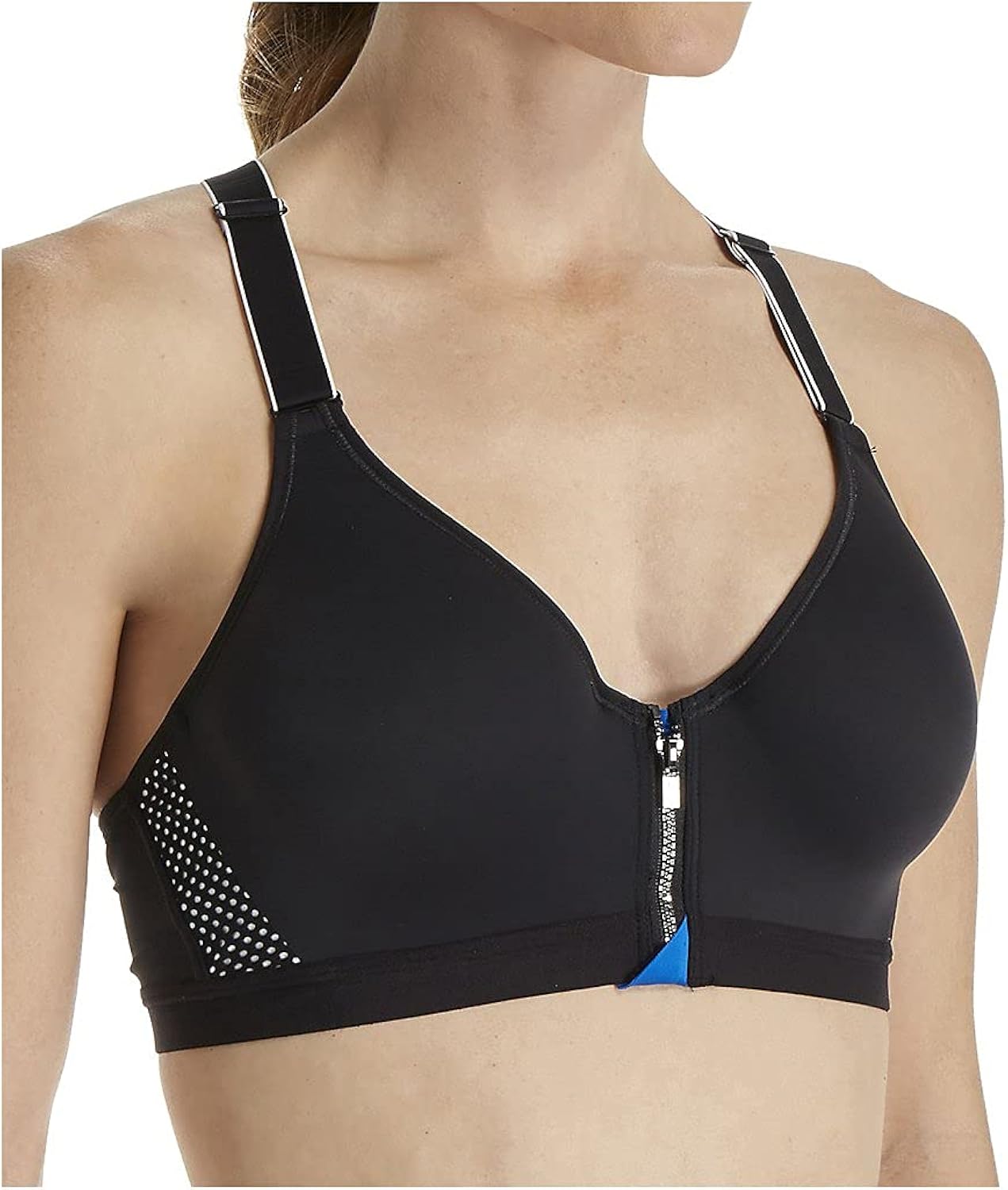 Zip front underwire sports bra Clearance