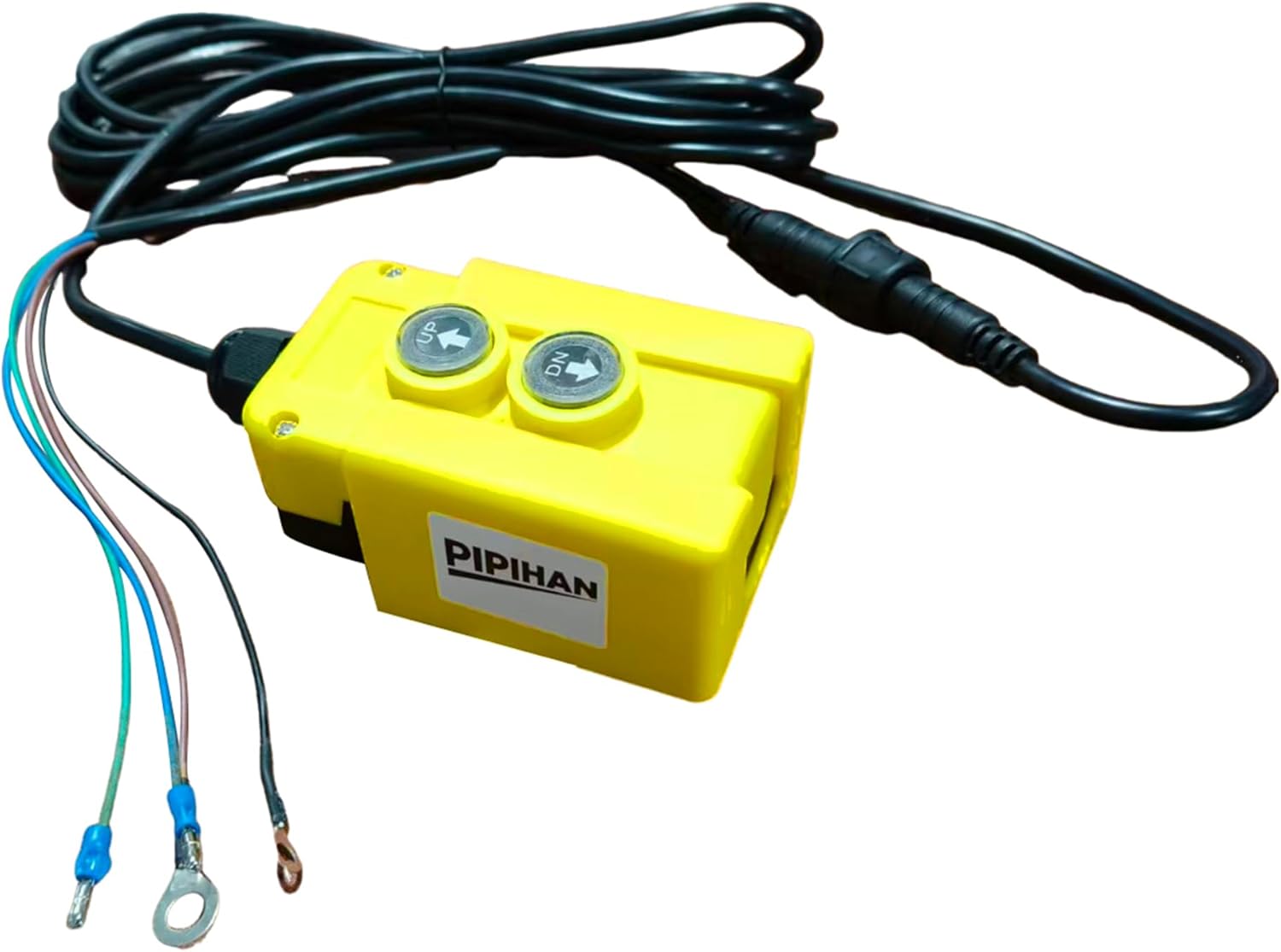 4 Wire Dump Trailer Remote Control Switch (Magnetic Mount) for 12V DC Hydraulic Pump Power Unit Controls Double Acting Hydraulic Dump Trailer Truck Tipper Lift Gate and Hoist Up Down Operation