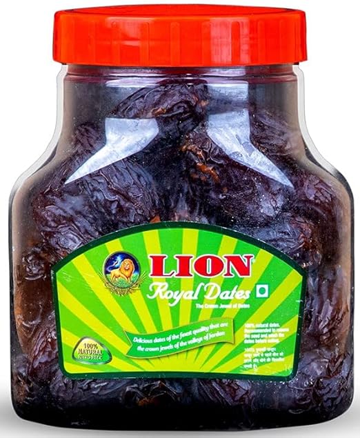Lion Royal Dates 1kg pack Medjool dates from Jordan khajur dry