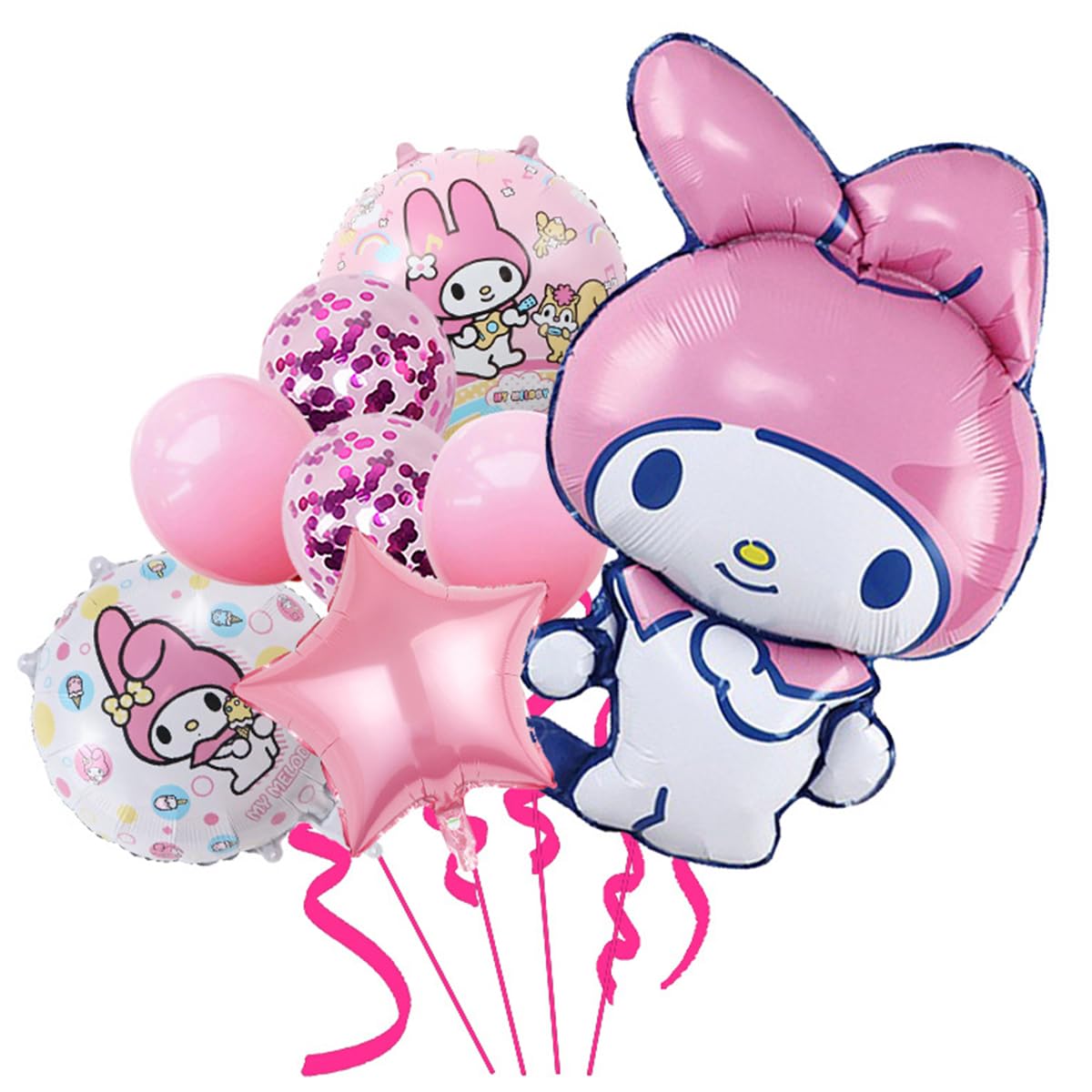 可愛い マイメロディ クロミ バルーン専用セット★誕生日★期間限定 ☆ 特別価格 可愛い マイメロディ クロミちゃん バルーン期間限定セット