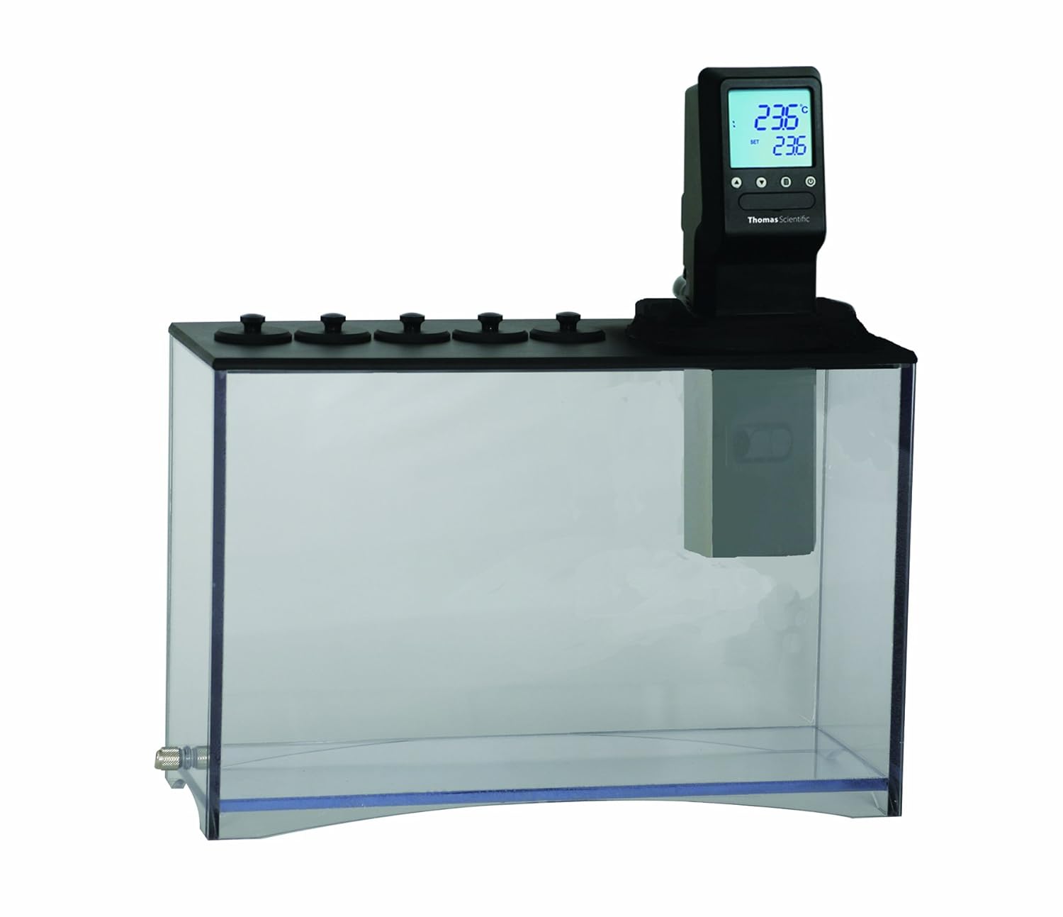 Thomas MX29VB5R-G11 5 Polycarbonate Round Holes Viscosity Bath with Steam Drum Controller, 29L Capacity, 120V