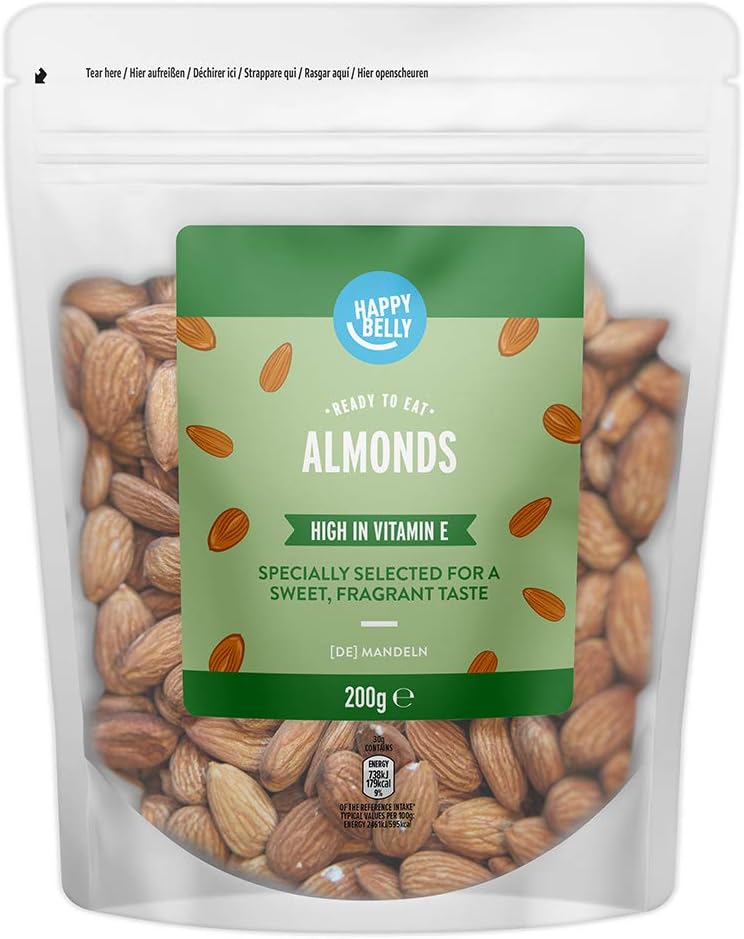 Happy Belly Whole Almonds, 200g
