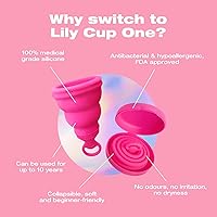 Vista 3 de Intimina Lily Cup One – The Collapsible Menstrual Cup for Beginners, Teen Menstrual Cup, First Time User