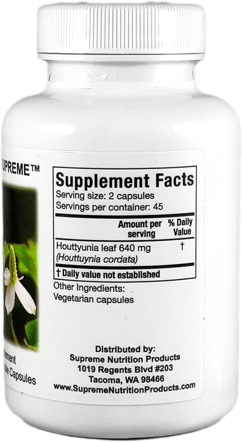 Supreme Nutrition Houttuynia Supreme, 90 Pure Herb Vegetarian Capsules - Image 2