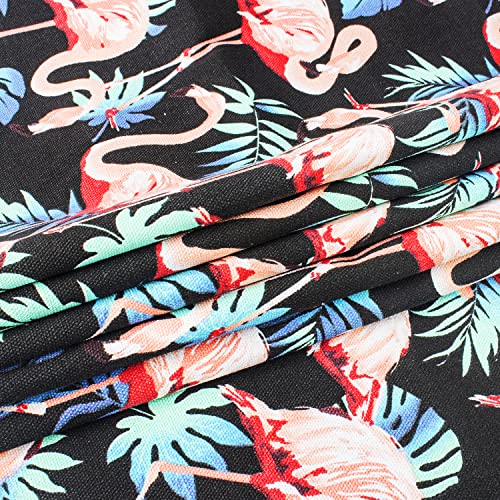 Simple Polymer 59 X 78.7 Inches Flamingo Print Decor Tablecloth Polyester Cotton Tablecloth Rectangle Table Holiday Tablecloth Dining Room Kitchen Rectangular Table Cover,(Flamingo) #TOP1