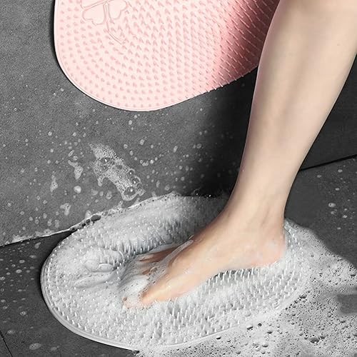 Miniatura 9 de Lurrose Masajeador De Pies Masajeador De Pies Scrubber Scrubber Foot Scrubber Scrubber Para Uso en Ducha Ducha Esterilla De Pies Limpiar Suave,