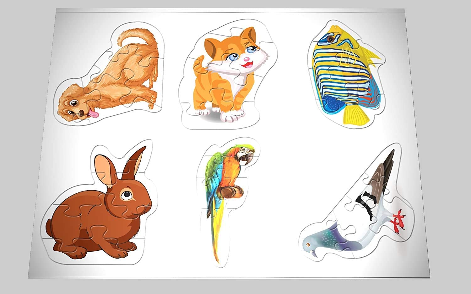 Kidz Valle Little Friends Early Start 4 Pieces Puzzles for Age 3 Years and Above