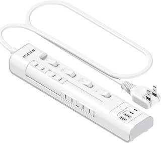 Mscien 電源タップ 回転 延長コー