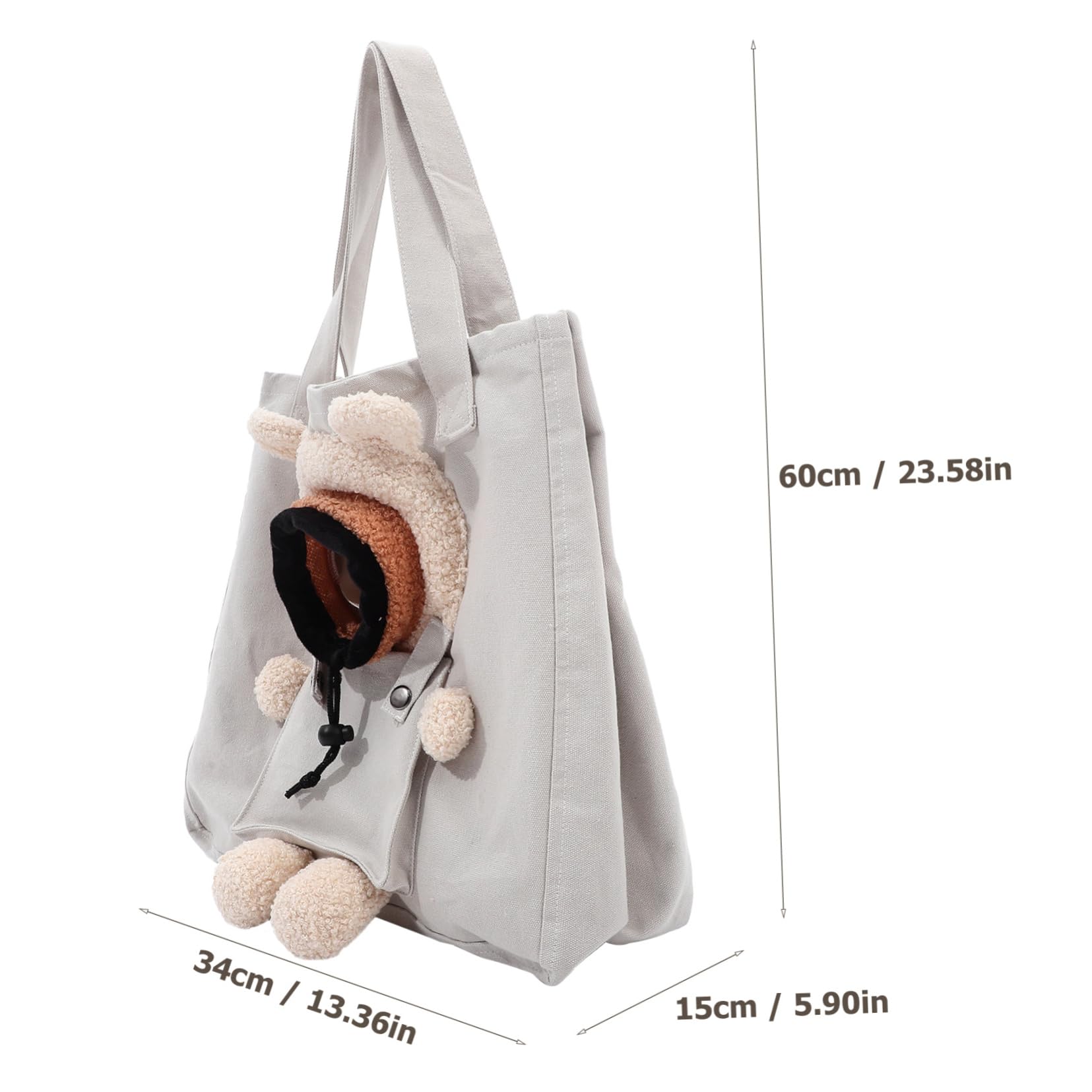 GALPADA Canvas Pet Carrier Bag for Small Dogs Cats Portable Sling Backpack with Stylish Design Comfortable Breathable Material for Outdoor Travel Shopping Adventures