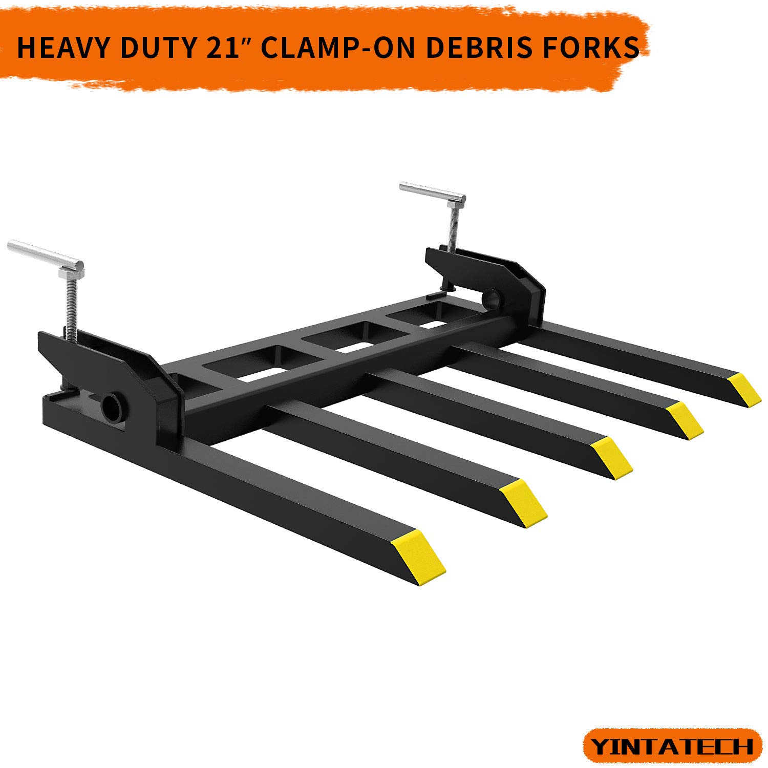 Buy YINTATECH Clamp on Debris Forks to 48" Bucket, Heavy Duty ClampOn