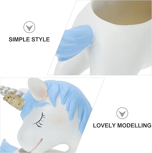 Miniatura 3 de DOITOOL Maceta para exteriores, maceta de resina, maceta decorativa para jardín, bonsái, soporte para plantas de escritorio en casa, oficina,