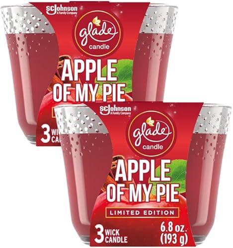 Glade Candle, Apple of My Pie 6.8 onzas (paquete de 2)