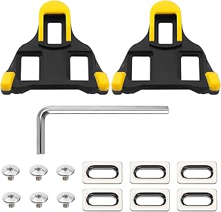 Calas de Bicicleta Carretera, Compatible con Shimano SPD SL SM-H10 SM-H11 SM-H12 Pedales Zapatillas Ciclismo Antideslizantes Tacos Spinning Superlight Universal para MTB Interior Bike