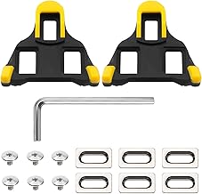 SPD-SL Cleats, Compatible with Shimano Bicycle Pedal Shims SH10/SH11/SH12 Shoes Bicycle Plates Non-Slip 0° Foot Wedge for Bikes Road Racing Indoor Apartment