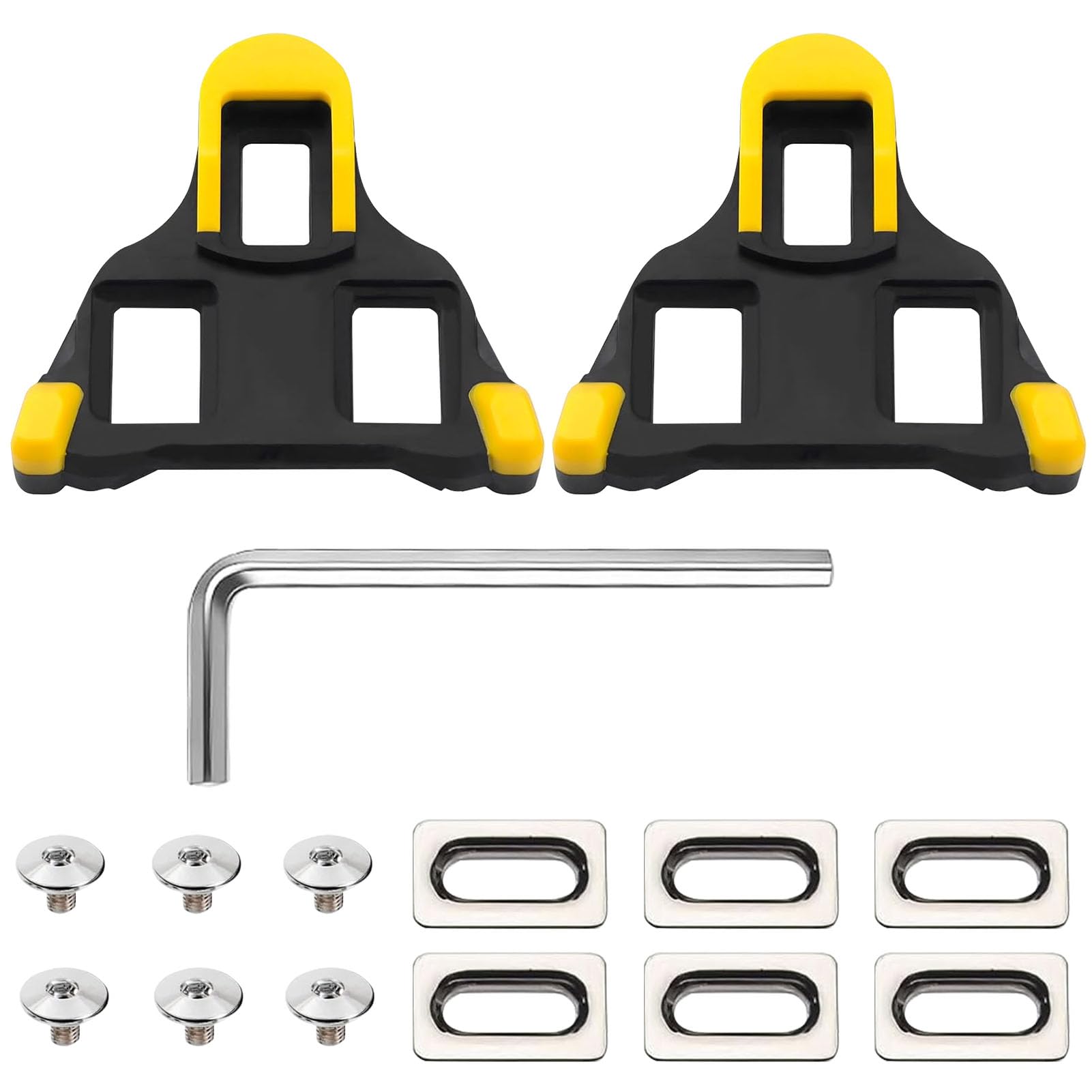 Tacchette Bici da Corsa, Compatibili con Pedali Shimano SPD-SL SH11/SH12/SH10 Attacchi Scarpe Bicicletta Antiscivolo Tacchetti Sostitutive Cleats per Indoor Outdoor Ciclismo Corsa Bike