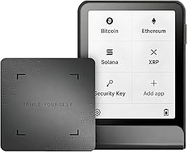 Flex Crypto Wallet | Secure Chip & Bluetooth | with Recovery Service | Manage Bitcoin, Ethereum, 15,000+ Assets | Dark Gray