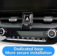 Vista 4 de LUNQIN - Soporte de teléfono de coche para Toyota Corolla 2020 2021 2022 2022 2023 2024 2025 2026 y Corolla Cross 2022-2026 Accesorios interiores